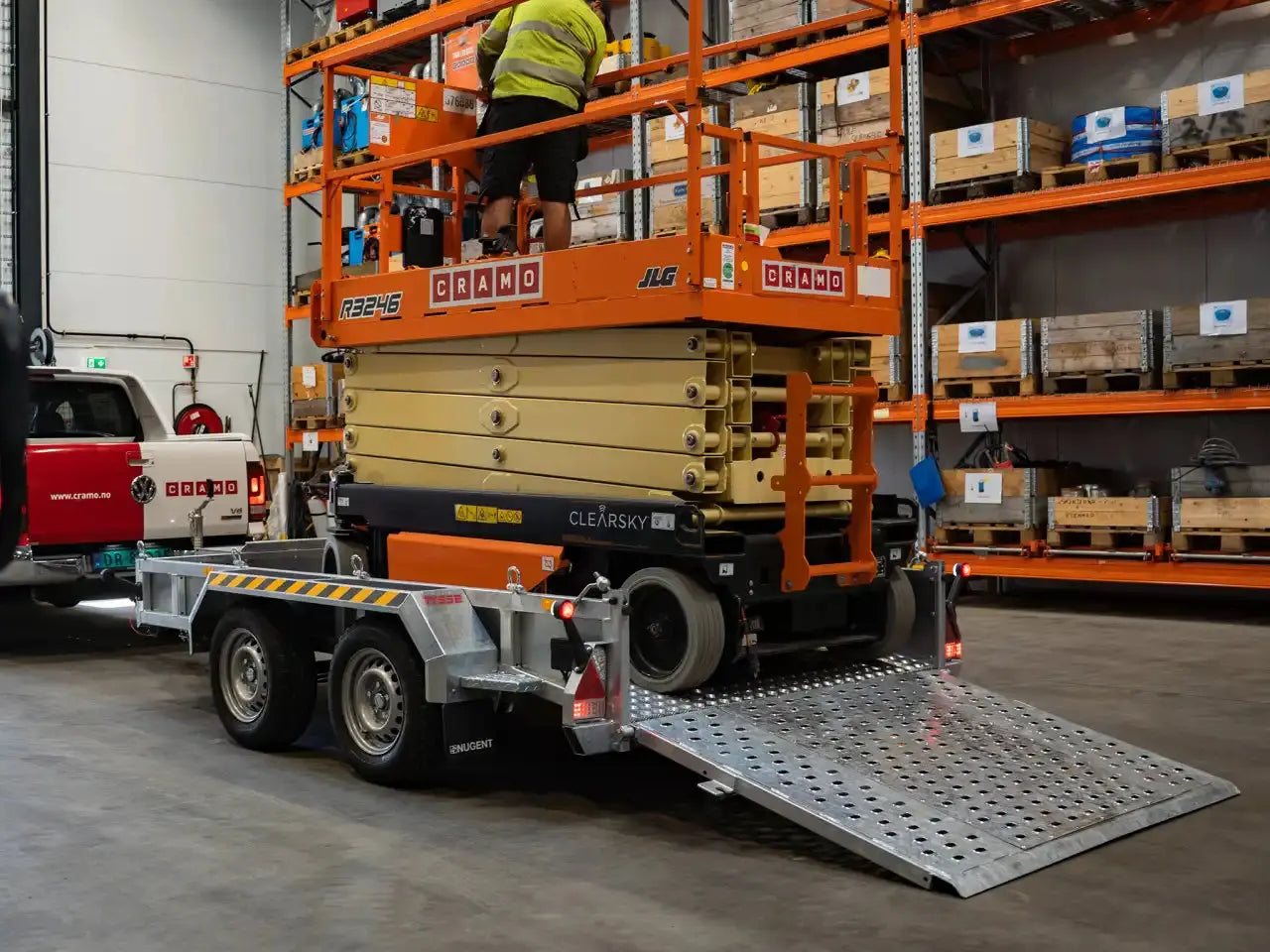 Maskinhenger XTREME 6817 BT m/baklem 3500kg Tysse