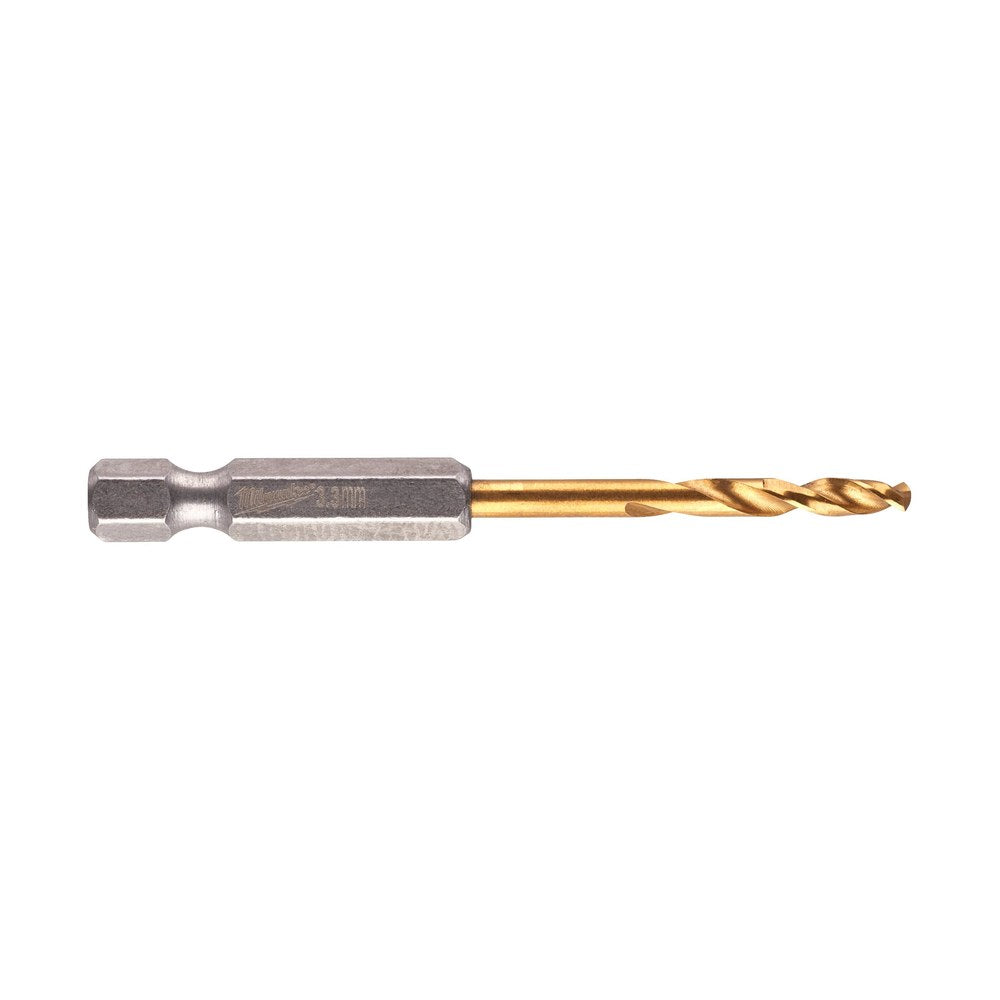 SHOCKWAVE metallbor HSS-G TiN 3,3 mm (2 stk)