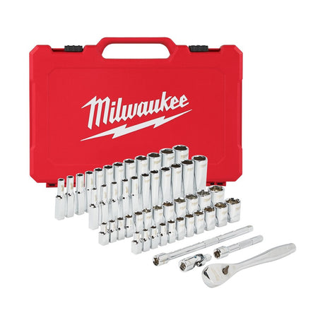 1/4" Ratchet and Socket Set - 50 pieces