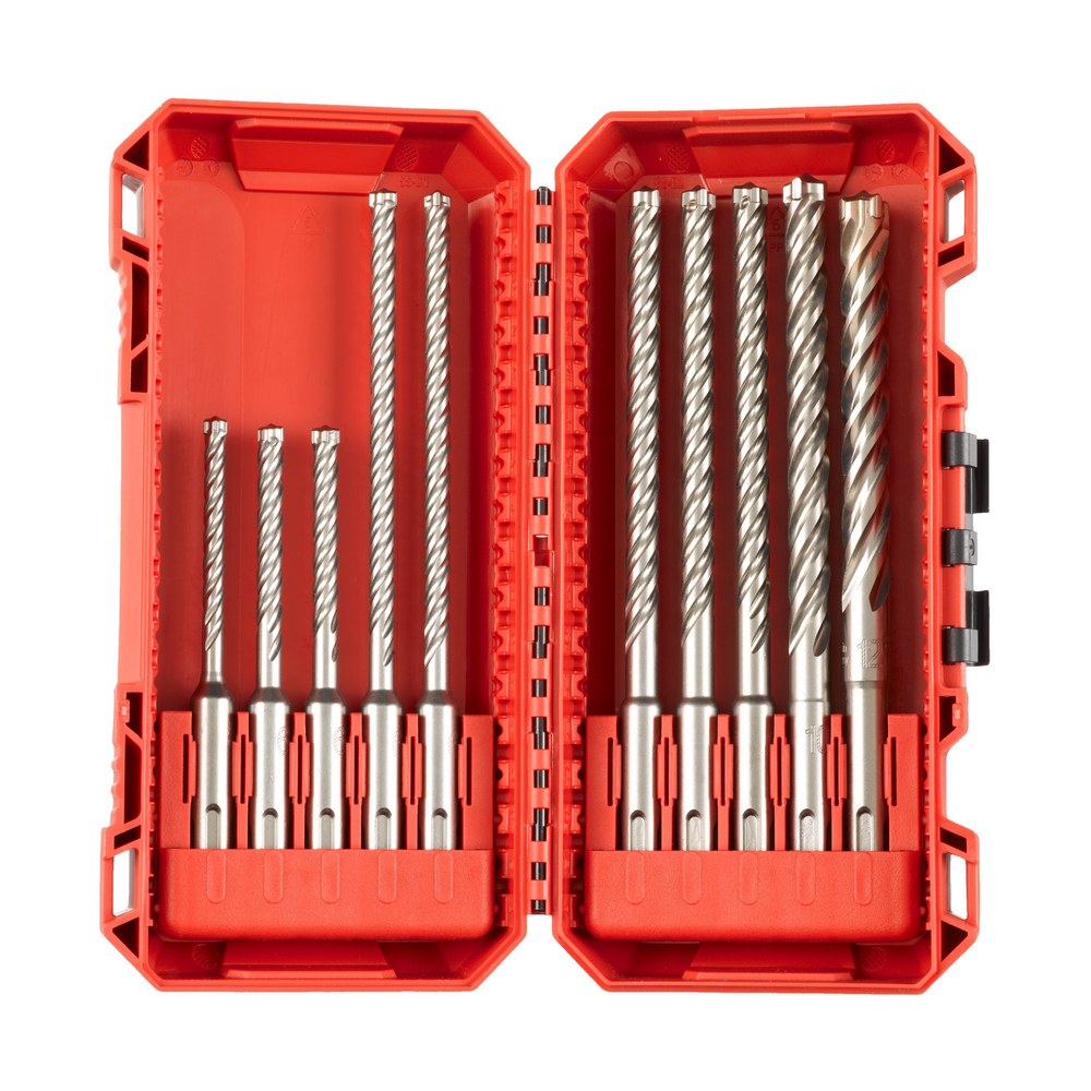 SDS-plus MX4 borsett, 10 deler
