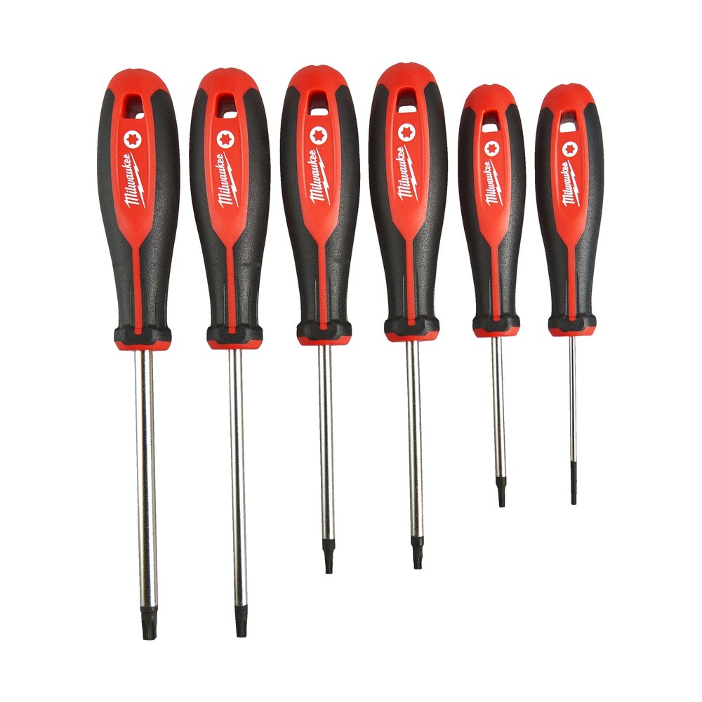 Tri-Lobe Torx skrutrekkersett, 6 deler