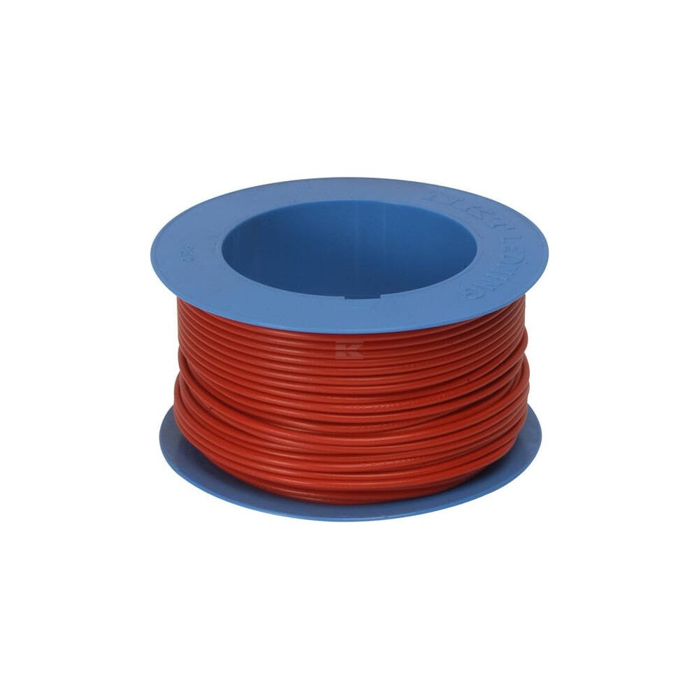 Ledning pvc 2,50 mm/2 rød pvc 2,50 mm2 rød 50 m pr rull