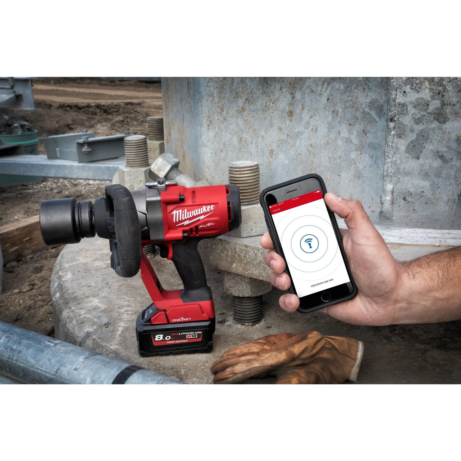 M18 FUEL™ ONE-KEY ™ 1″ MUTTERTREKKER MED FRIKSJONSRING Milwaukee