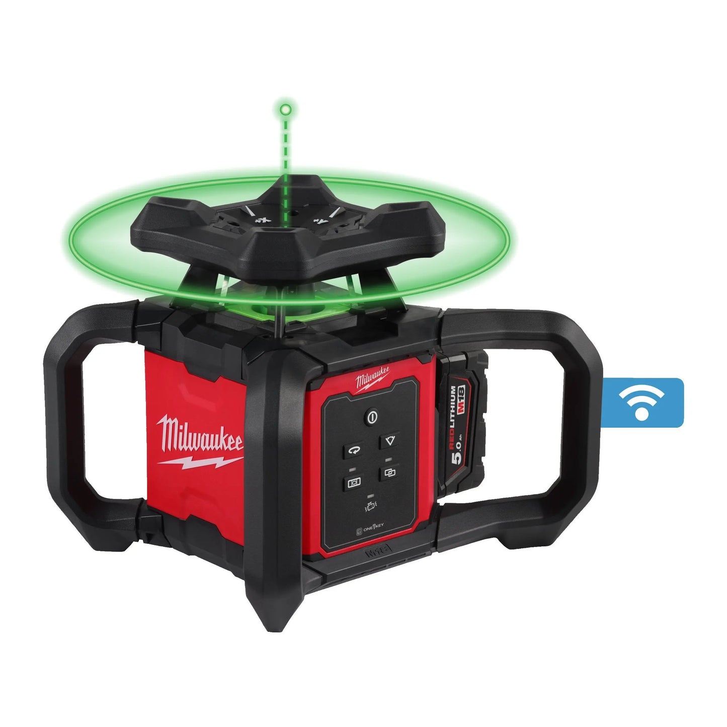 M18™ 300 M GRØNN HORISONTAL VERTIKAL ROTASJONSLASER LASER MED ONE-KEY™ Milwaukee