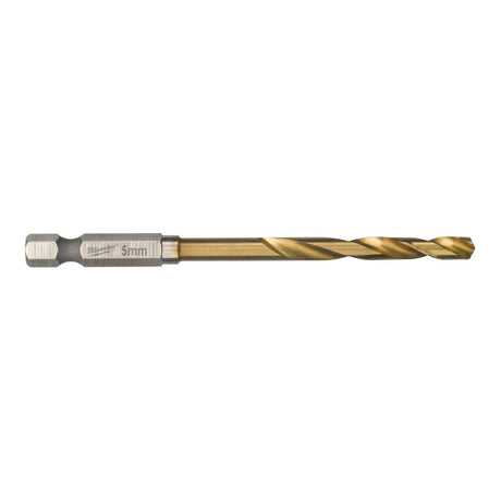 Milwaukee SHOCKWAVE Red Hex HSS-G TiN metallbor 5,0 mm