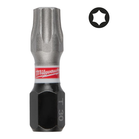 Milwaukee SHOCKWAVE skrubits TX30 x 25 mm (25 stk)