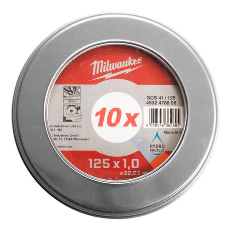 Milwaukee PRO+ kappskive for metall 125 x 1 mm (10 stk)