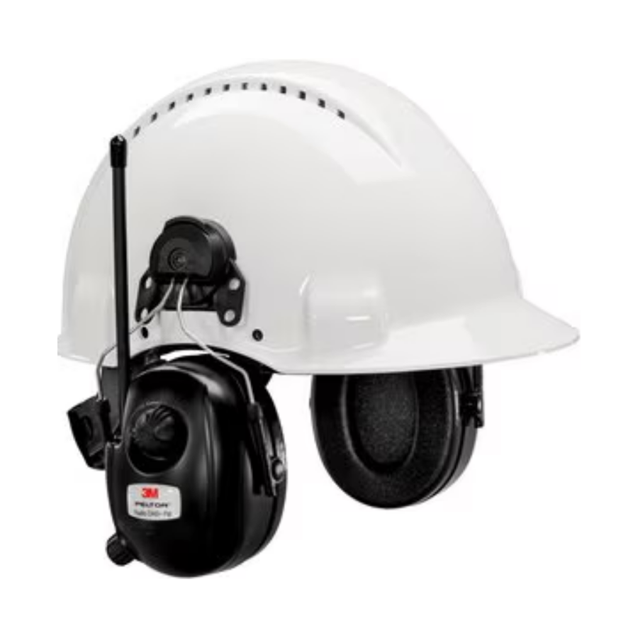 Hørselvern 3M Peltor DAB+/FM-radio, hjelmfeste