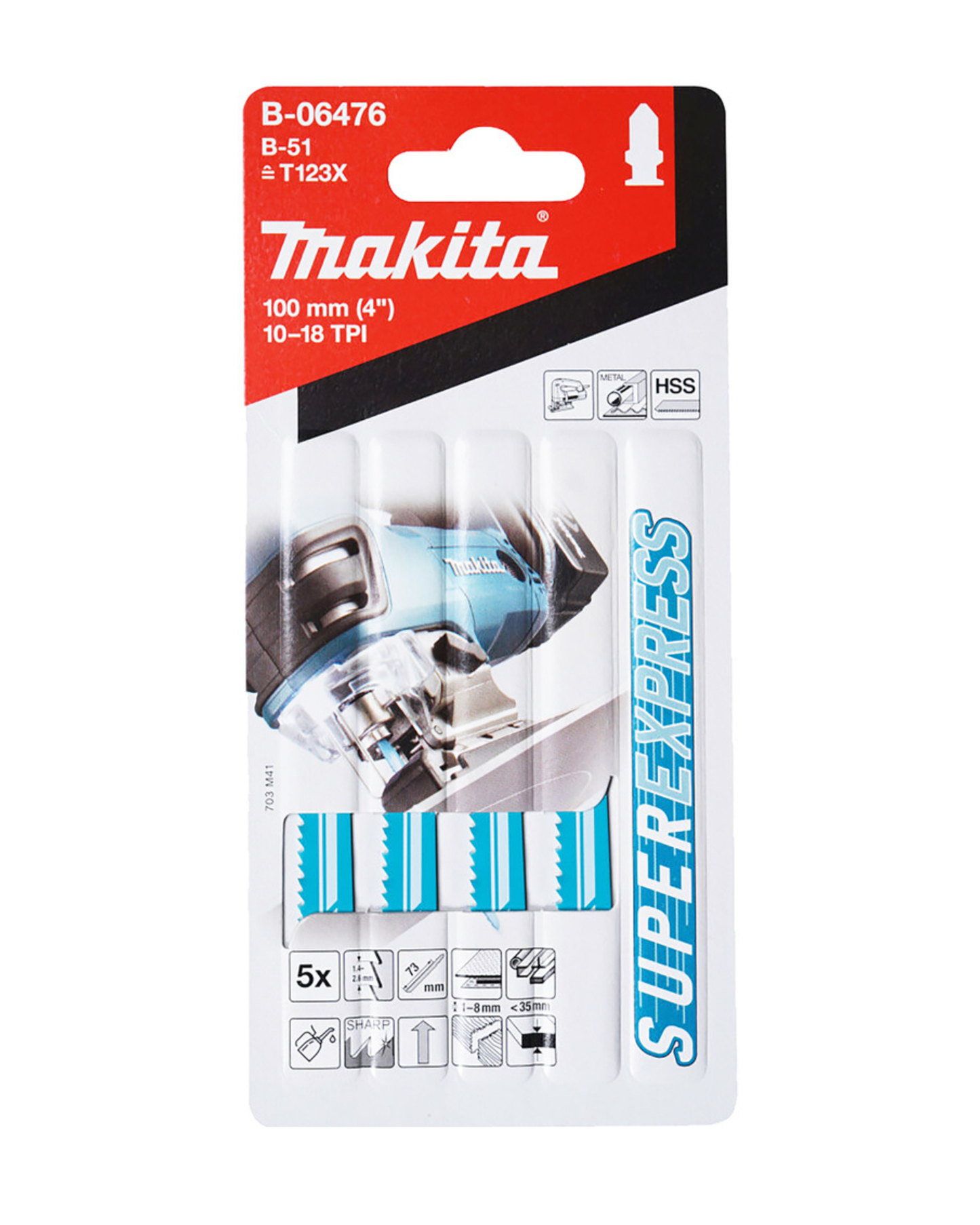 Makita STIKKSAGBLAD 77MM B51 (5)B-06476