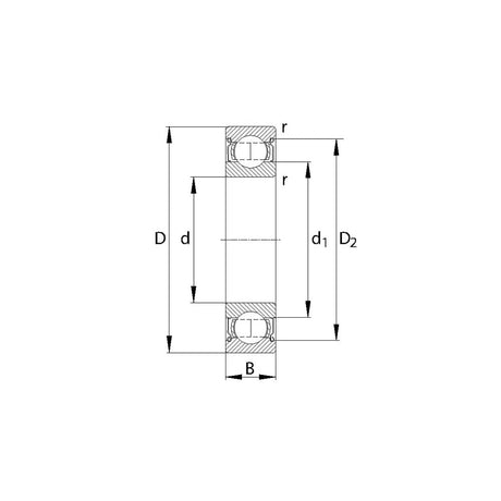 Sporkulelager 15x32x9 mm SKF