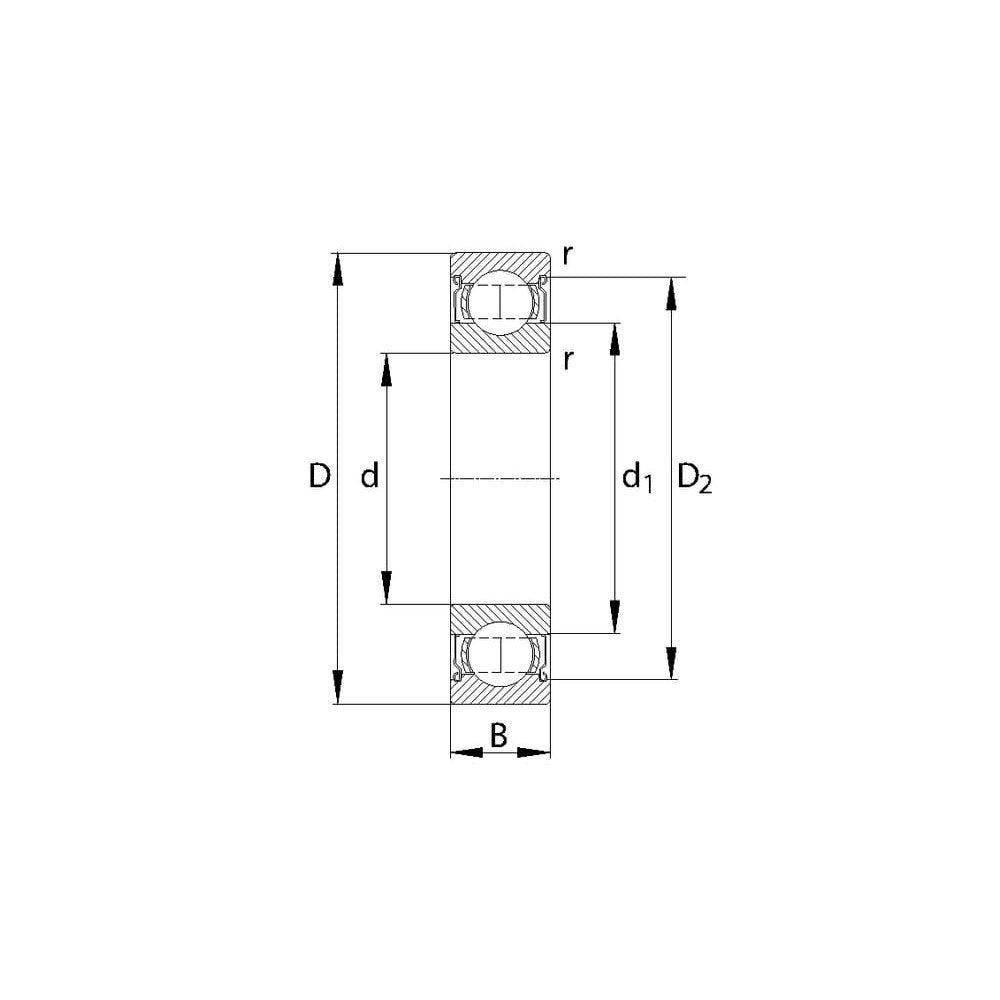 Sporkulelager 45x75x16 mm SKF