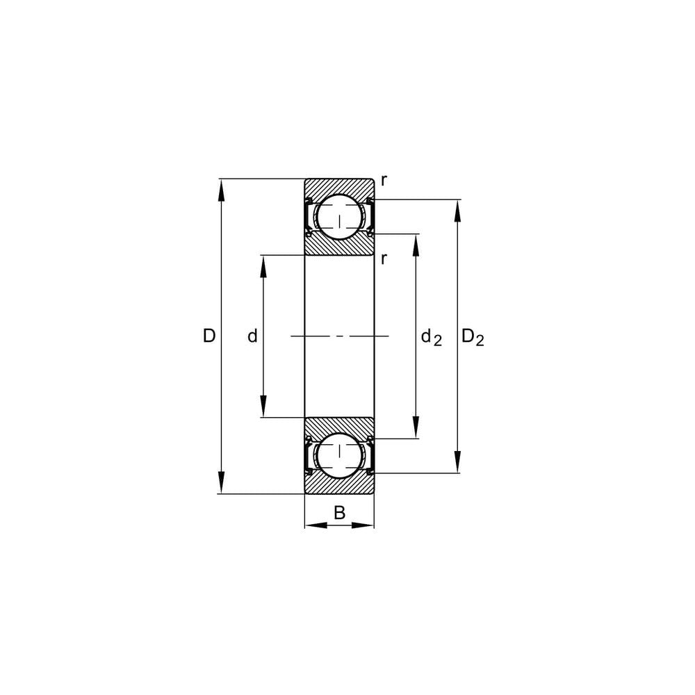 Sporkulelager 55x100x21 mm INA/FAG