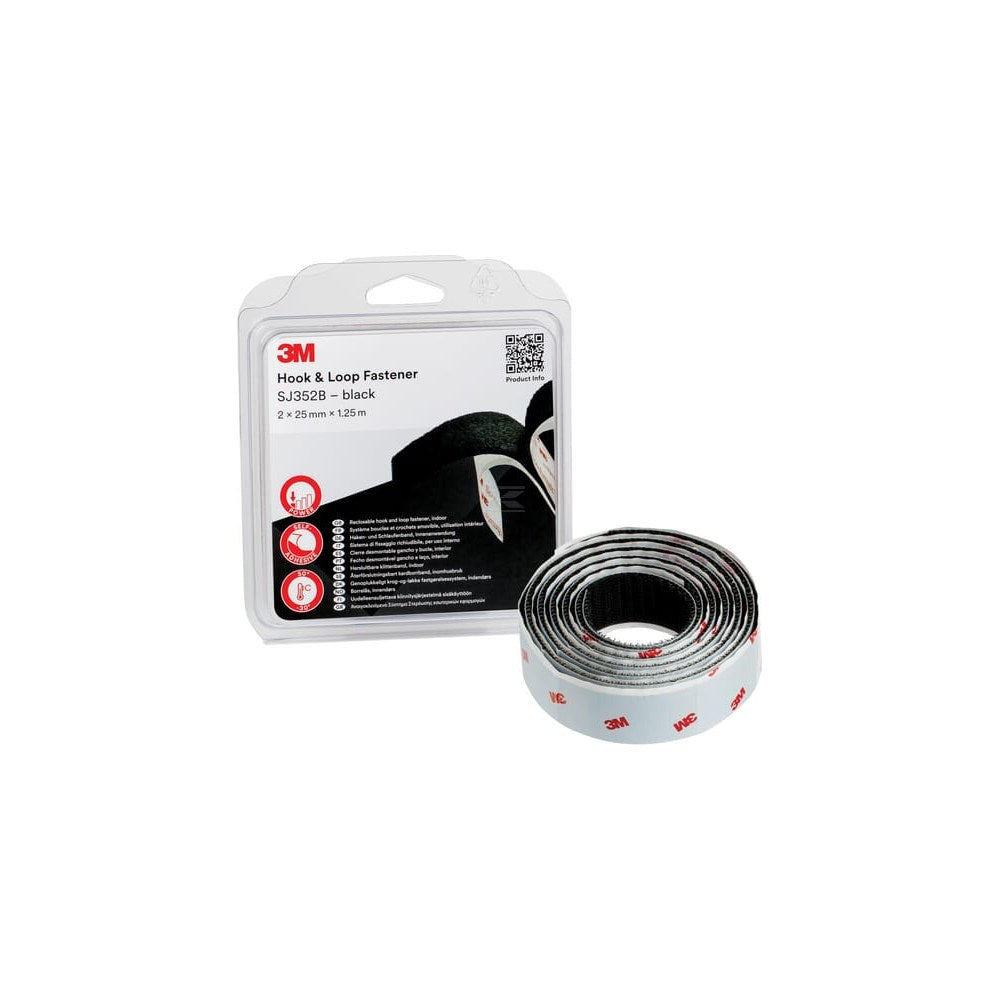 SJ352Bbk krok og øye 25 mm x 1.25m IPC 3M