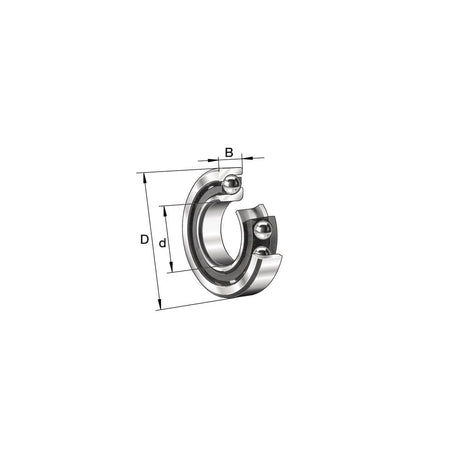 Angular contact ball bearing
