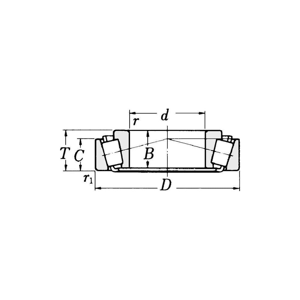 Konisk rullelager 40x80x19,75 mm SKF