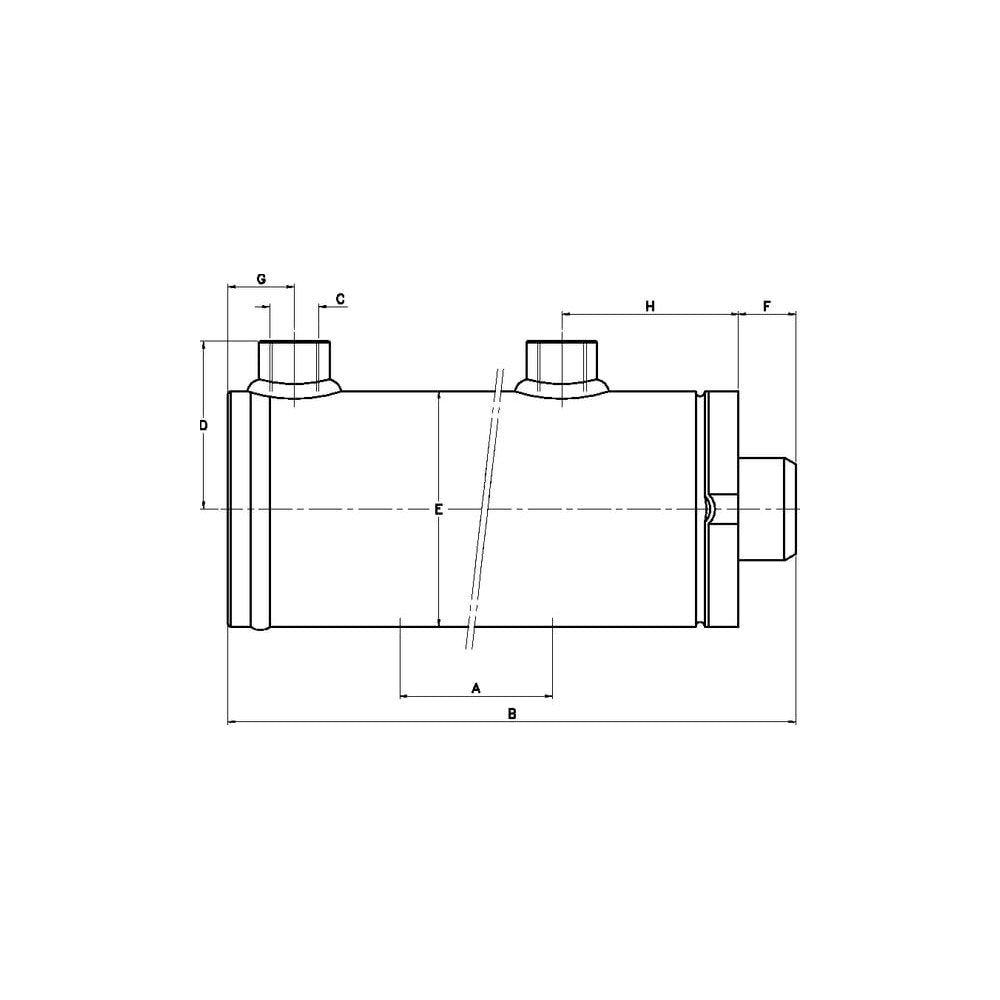 Sylinder D/AD30-50-400 C-serie