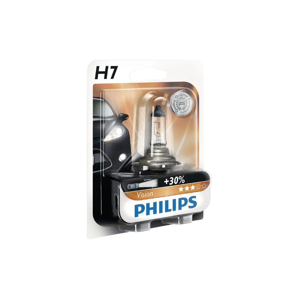 Lyspære Halogenrør H7 12V 55W PX26d hvit Philips