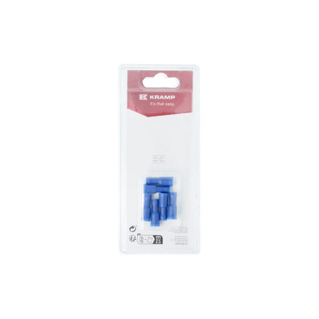 Kulekontakt hunn, blå Ø 4 mm - 1,5-2,5 mm² (6) Kramp