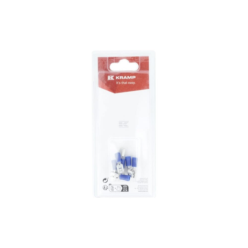 Flatstifthylse blå 6,3 mm - 1,5-2,5 mm² (6) Kramp