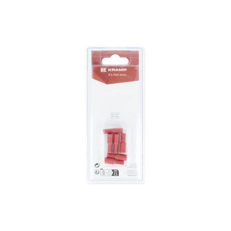 Kulekontakt hun, rød 4,0 mm - 0,5-1,0 mm² (6) Kramp