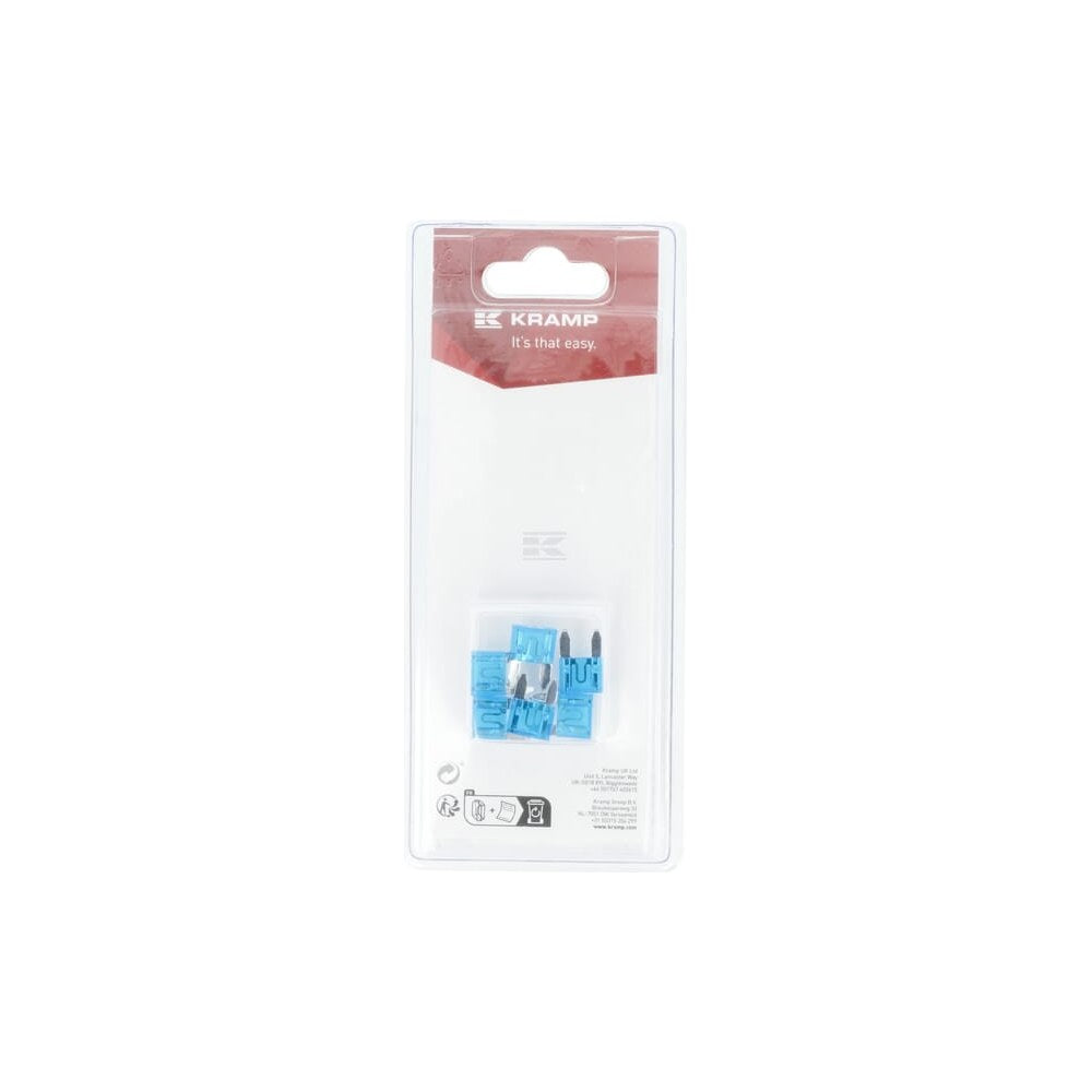 Sikring 15A x 16,3 mm, Mini (6) Kramp