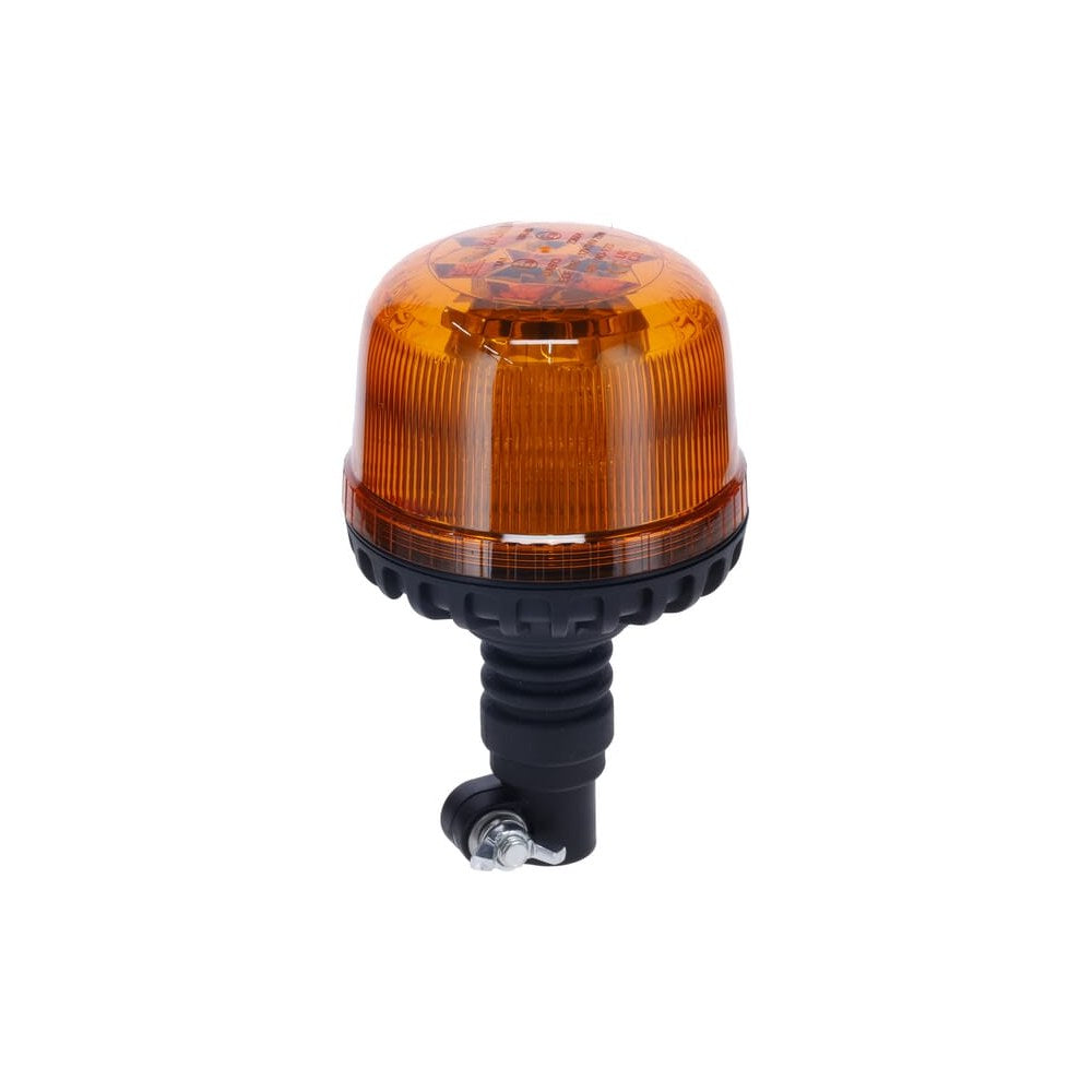 Varsellykt, LED, 20W, 12-24V, gul, fleksibelt stangfeste, Ø 126 mm x 201 mm