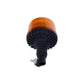 Varsellykt, LED, 20W, 12-24V, gul, fleksibelt stangfeste, Ø 126 mm x 201 mm