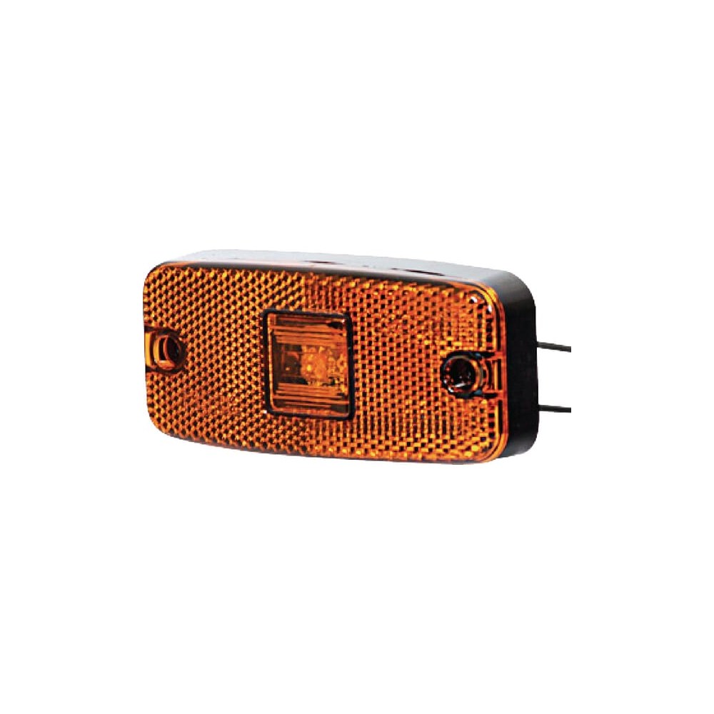 Markeringslykt LED, rektangulært, 12-24V, 111x50,5x23 mm, Kramp