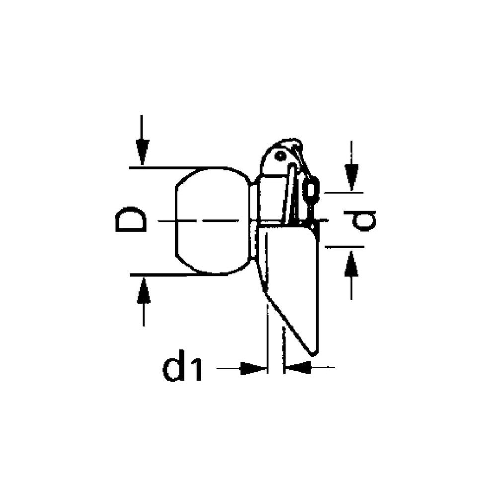 Trekkstangkule med føringskjegle kat.3/2 Ø28,7/64x12 mm gopart