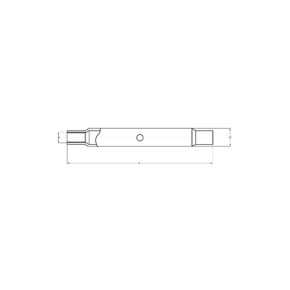Rør M36x3.0 450 mm