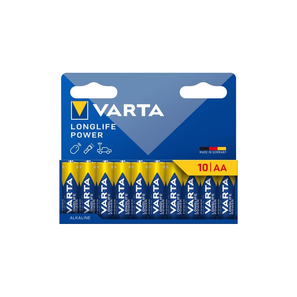 Batterier AA 1,5V LR6 Long Life (10x)