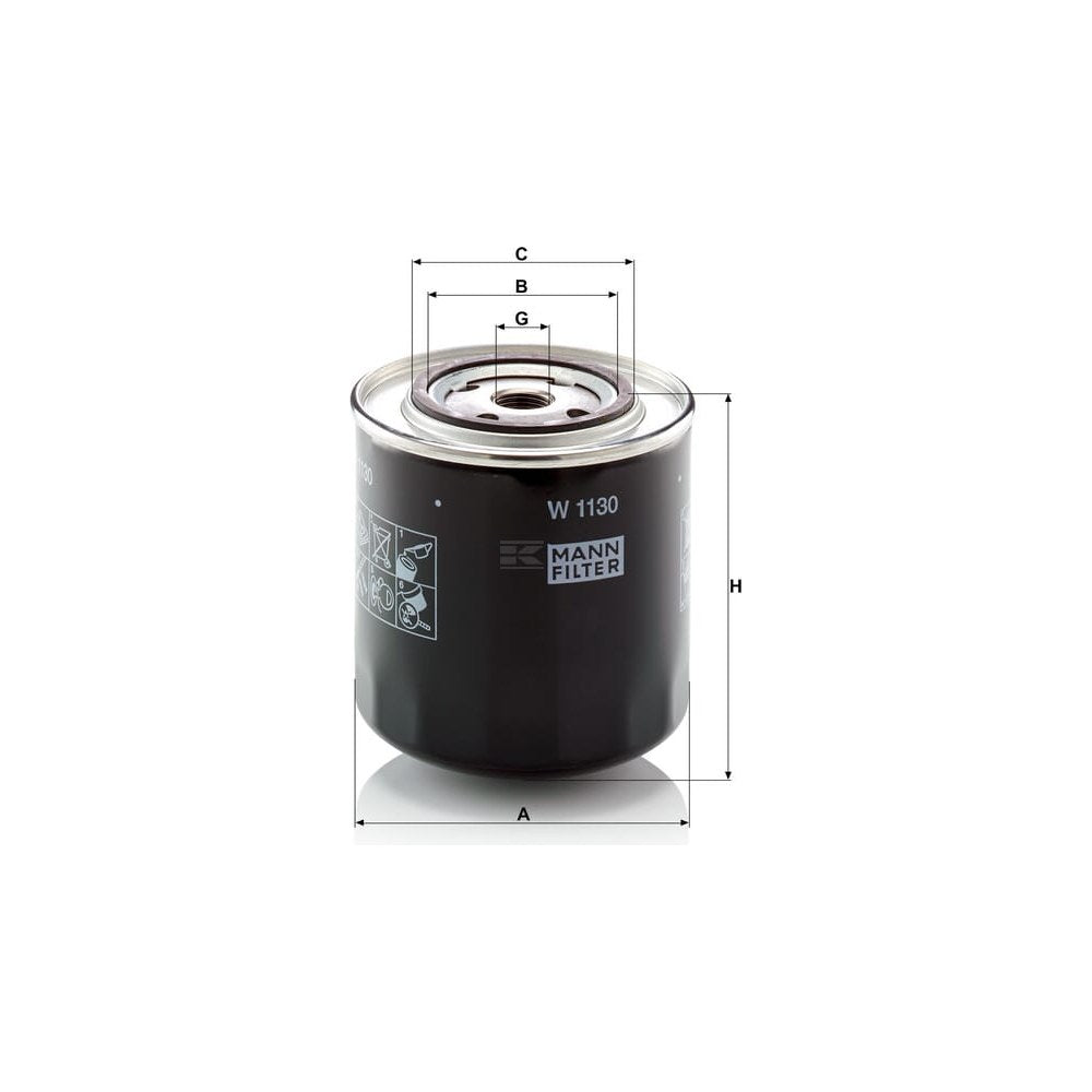 MANN-FILTER oljefilter W1130