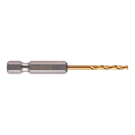 Milwaukee SHOCKWAVE Red Hex HSS-G TiN metallbor 2,5 mm (2 stk)