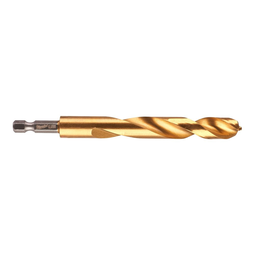 Milwaukee SHOCKWAVE Red Hex HSS-G TiN metallbor 12,5 mm