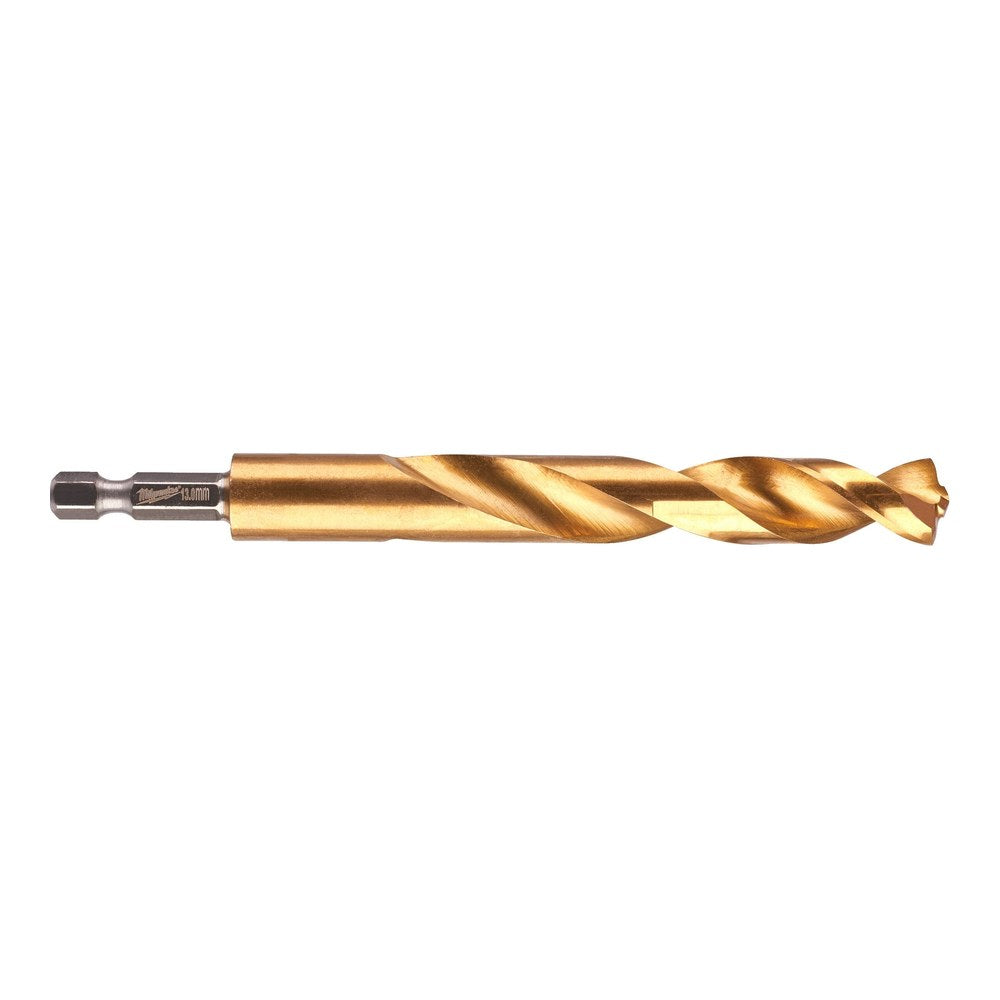 Milwaukee SHOCKWAVE Red Hex HSS-G TiN metallbor 13,0 mm
