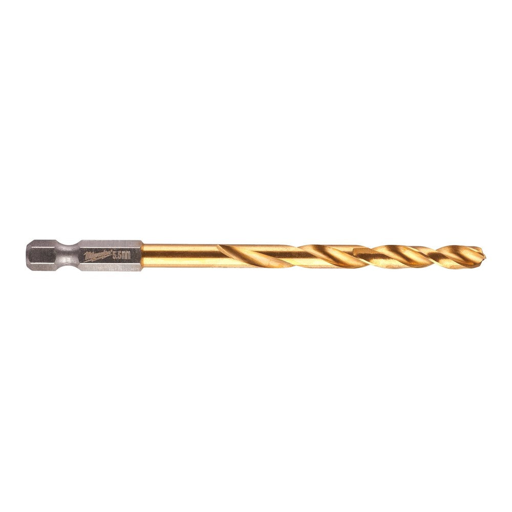 Milwaukee SHOCKWAVE Red Hex HSS-G TiN metallbor 5,5 mm