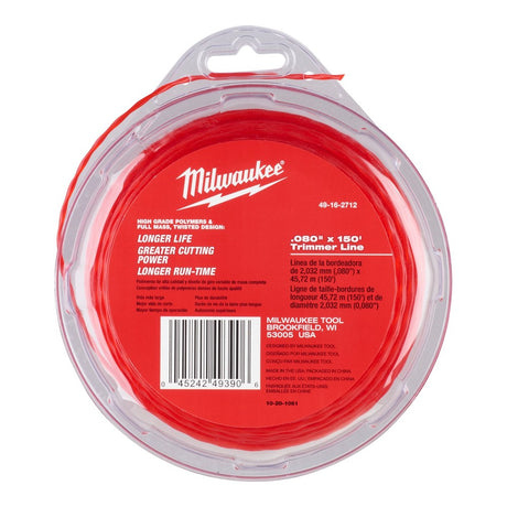 Milwaukee trimmertråd 2,4 mm x 45 m
