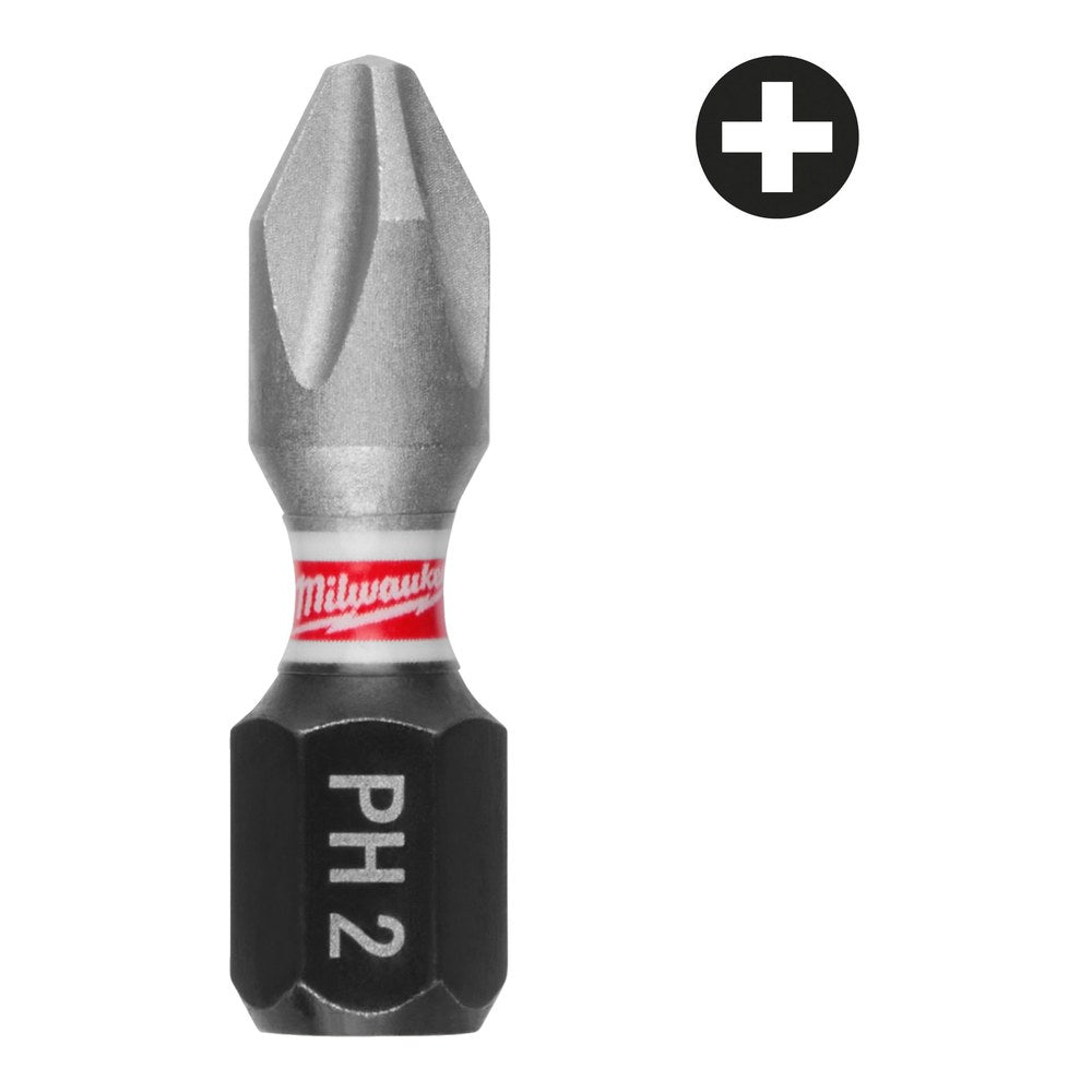 Milwaukee SHOCKWAVE skrubits PH2 x 25 mm (25 stk)