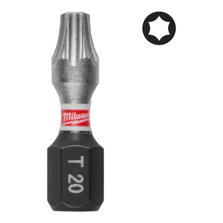 Milwaukee SHOCKWAVE skrubits TX20 x 25 mm (25 stk)