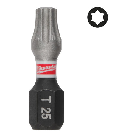 Milwaukee SHOCKWAVE skrubits TX25 x 25 mm (25 stk)