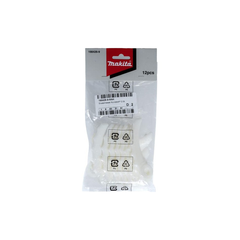 Makita plastblader, pakke med 12 1984269