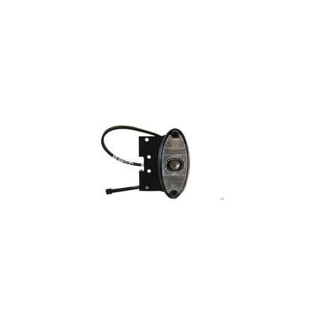 Tysse lykt LED, hvit m/refleks, vertikal og C-brakett-Flatpoint II