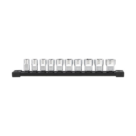 3/8" Pipesett Krom 10-19mm 10-delers