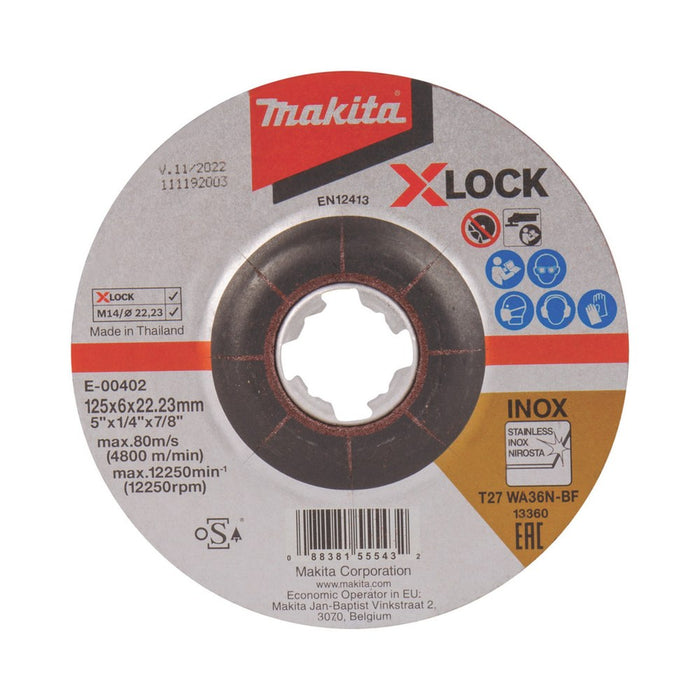 SLIPESKIVE 125X6 X-LockE-00402 STK.